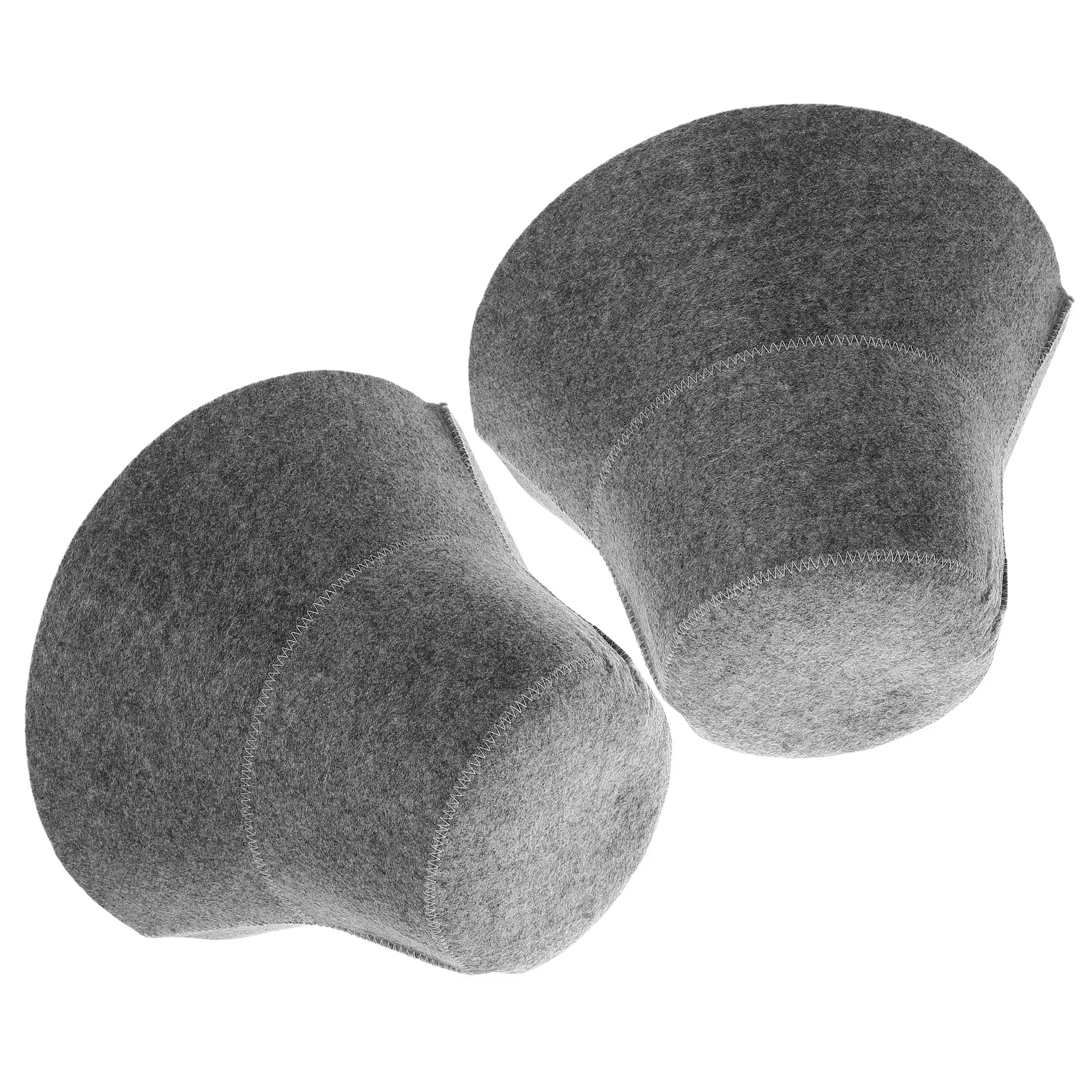 2 قطعة قبعة ساونا ورأى غطاء حمام العزل الحراري امتصاص الماء للاستحمام سبا الاستحمام استخدام ساونا اكسسوارات لوازم الحمام #2