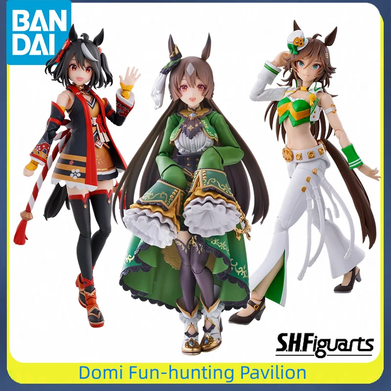 

Bandai Original SHF PrettyDerby Anime Figure Satono Diamond/Kitasan Black/ Mr. C.B. Joint Movable Model Finished Action Toys