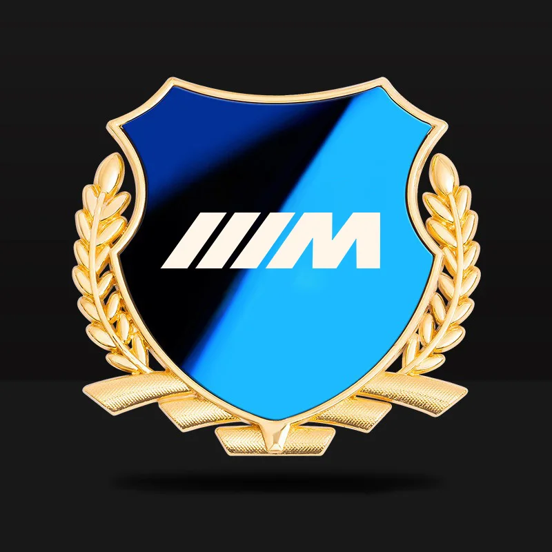 

Car Emblem Badge Sticker Wheat Ear Shape Car Window Decoration For B-BMW Performance M E87 E30 E46 E28 F35 G20 E93 F20 X3 X5