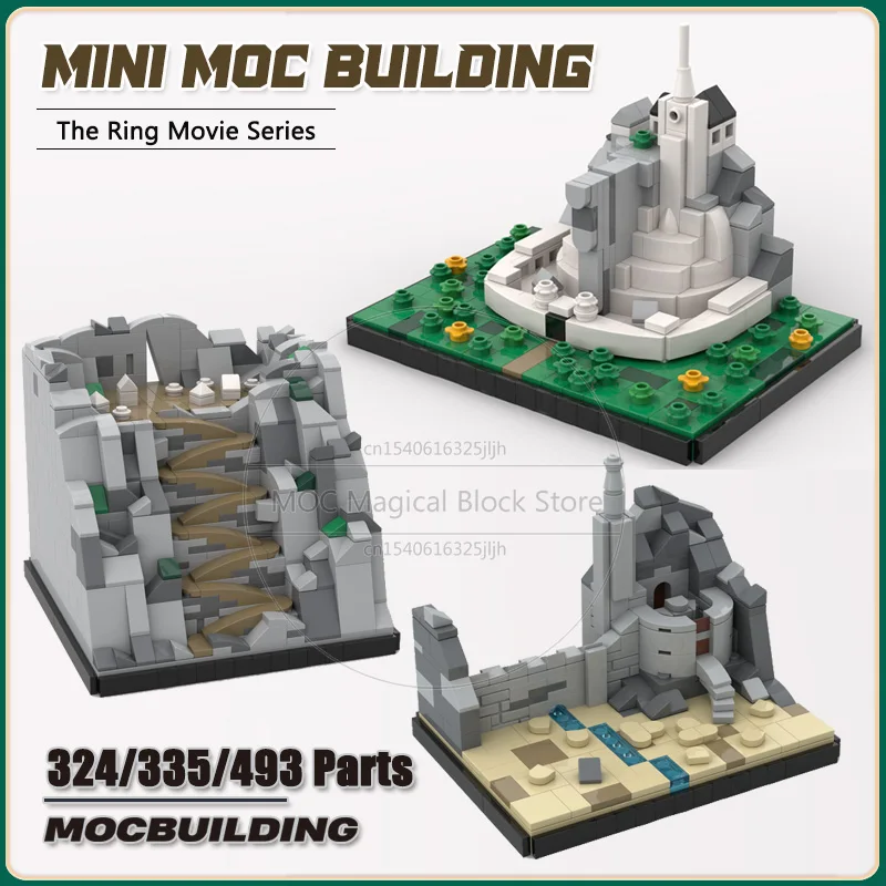 The Rings Collection Mini Moc Building Blocks Helm's Deep Bricks Minas Tirith Display Model Collection Toys Xmas Gifts