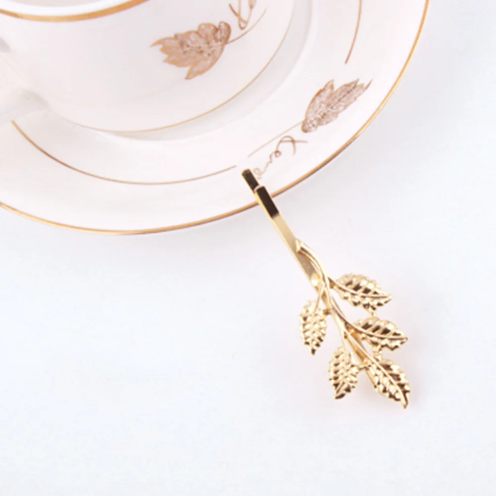 

10Pcs Leaf Design Alloy Hair Clips Women Barrette Accessories Chic Headwear for Daily Wearing Special Occasions
