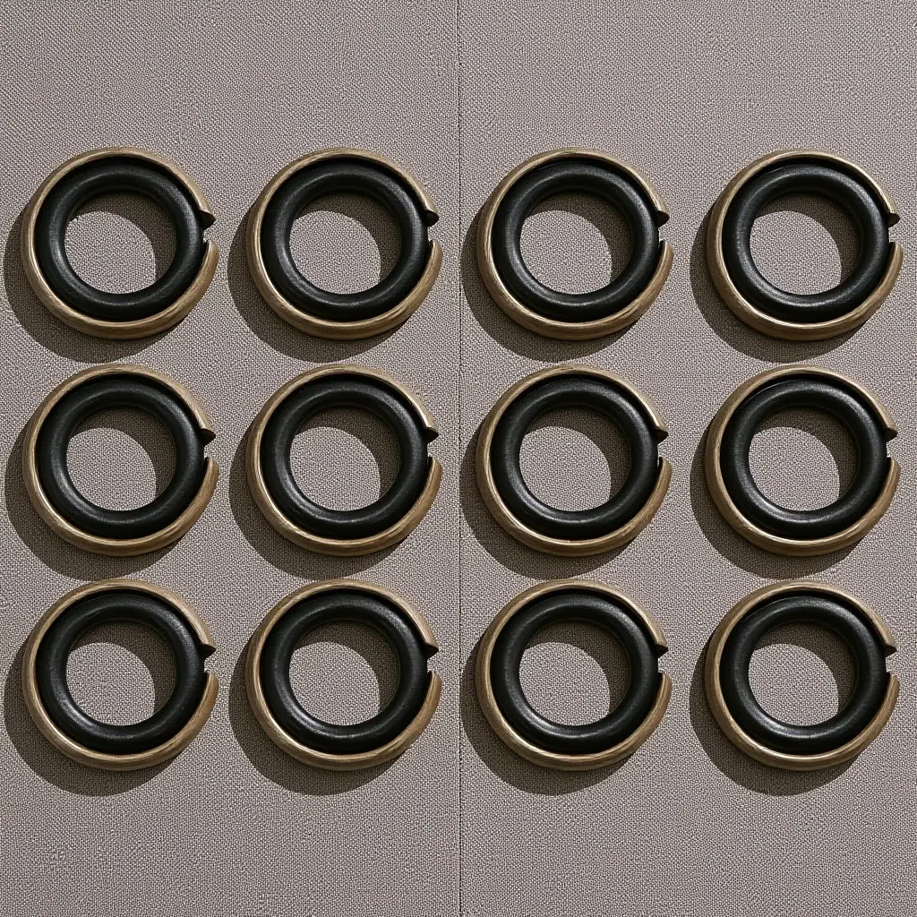 12Sets Impact Wrench O-Ring and Retainer Ring Set High Strength Rubber Replacement for 12.5mm Square Drive Socket