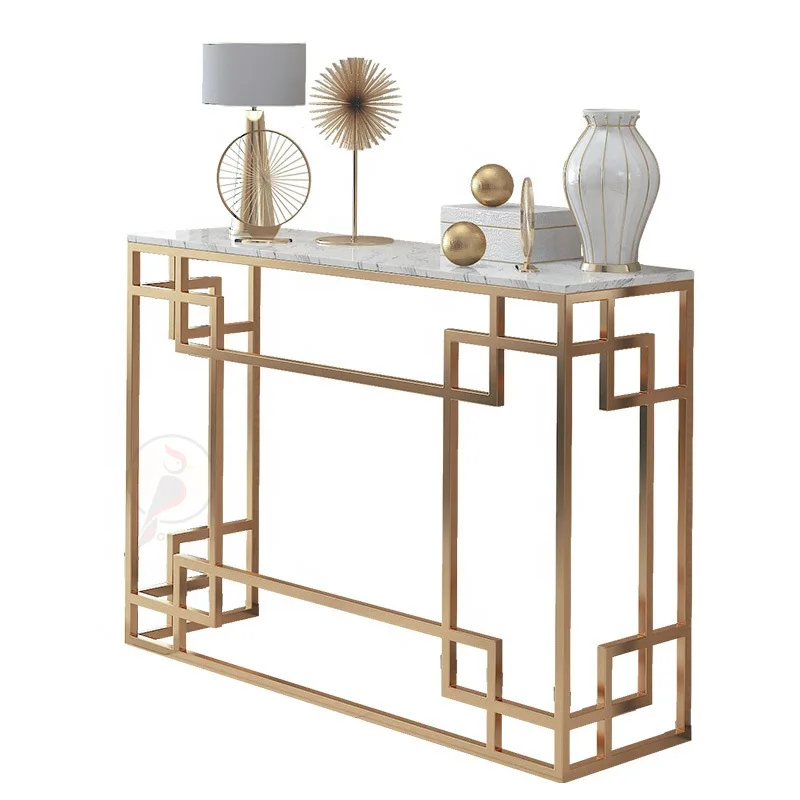 yjq Nordic marble entrance table against the wall entrance table simple strip case end view narrow cabinet home decoration