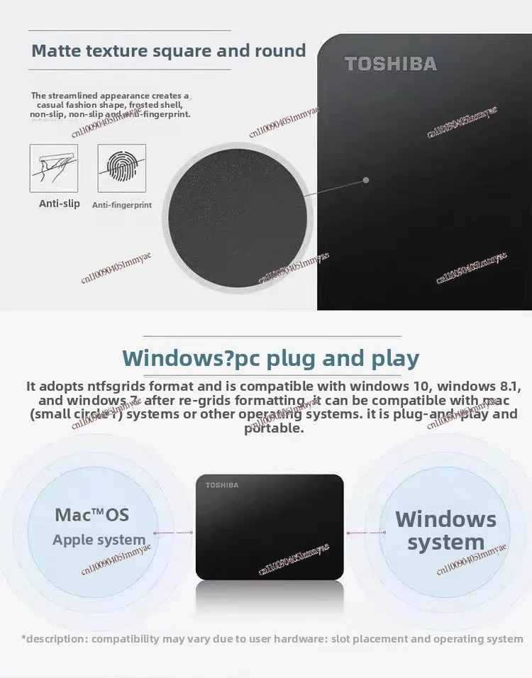 Mobile Hard Disk 2T/1T/500G High-speed USB3.0 New Xiaohei A3 External Mobile Phone Computer Universal