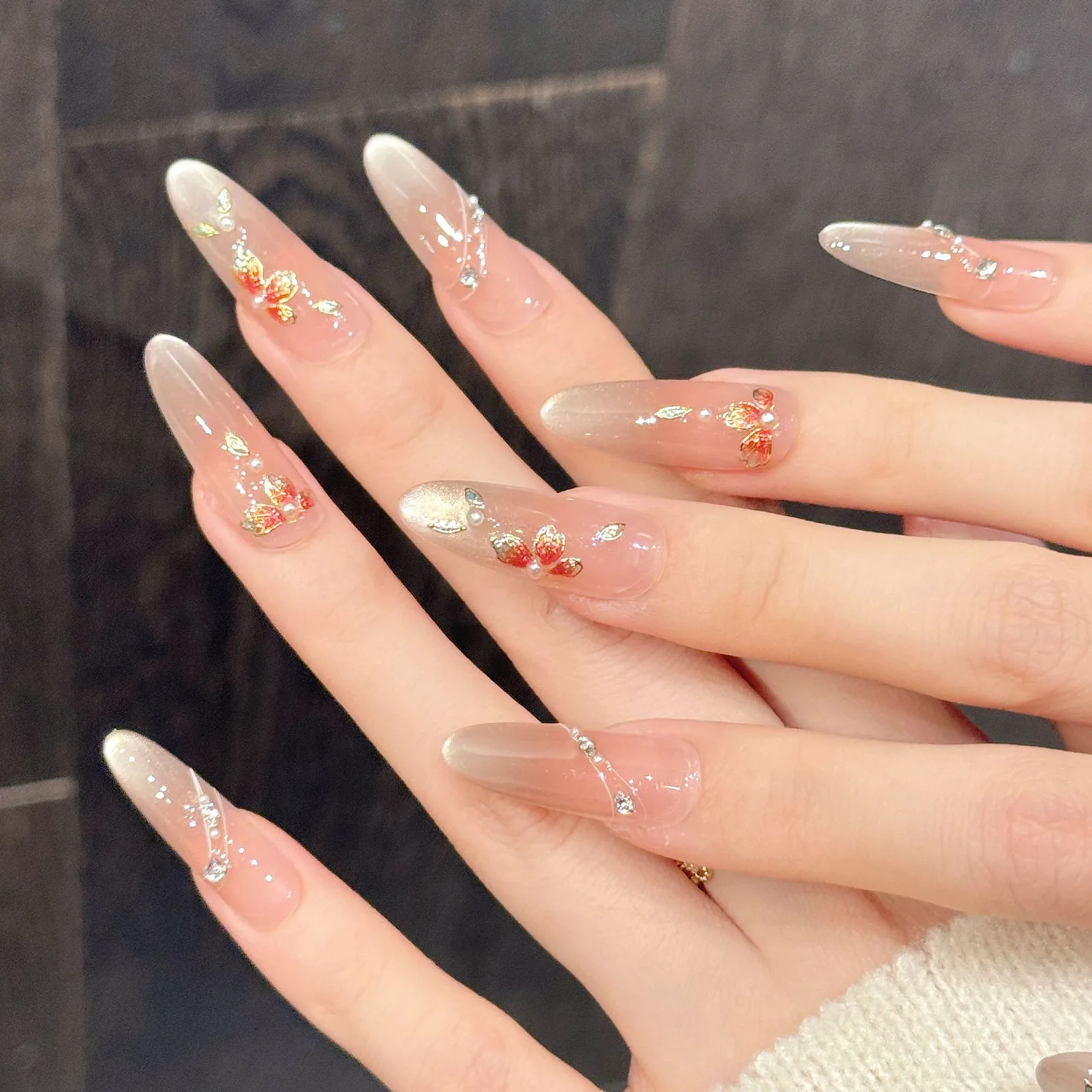 10pcs Handmade Fake Nails Pres - огляд і ціна Resin Art Design