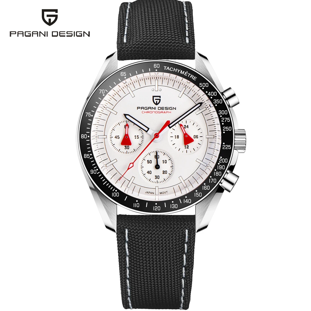 PAGANI DESIGN 2025 Orologi da uomo di lusso Orologio al quarzo Top AR Specchio con zaffiro Orologio da polso in acciaio inossidabile Regalo per uomo Orologi sportivi