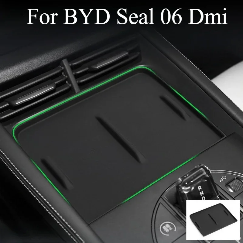 For BYD Seal 06 Dmi Travel Version Silicone Wireless Charging Mat Central Control Mobile Phone Mat Supplies Interior Accessories
