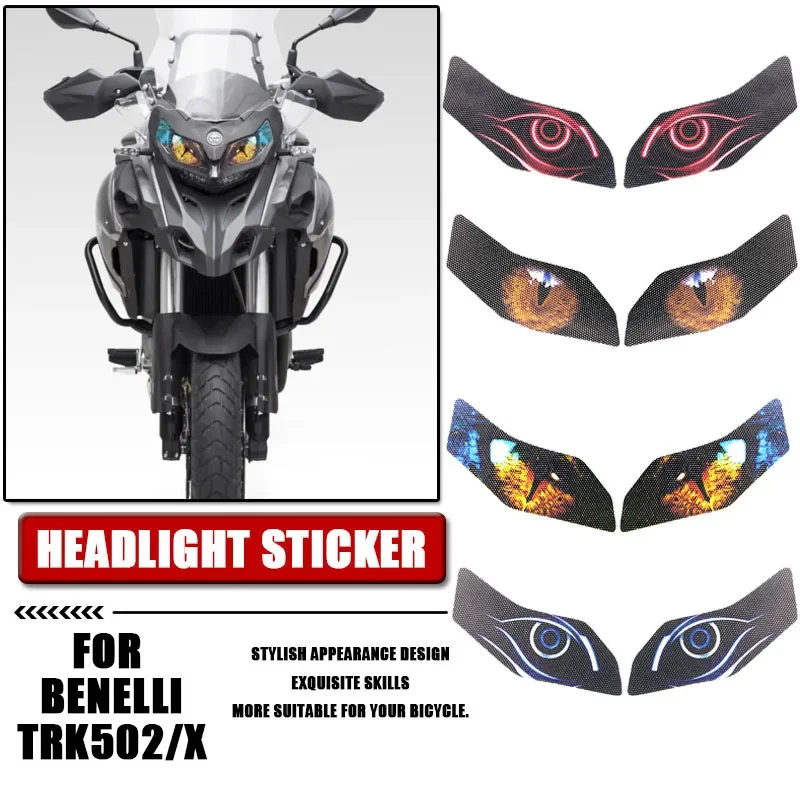 

For Benelli TRK502/TRK502X Headlight Protective Film Sticker (Decorative, Lightweight, Easy Install) Motorcycle Accessories