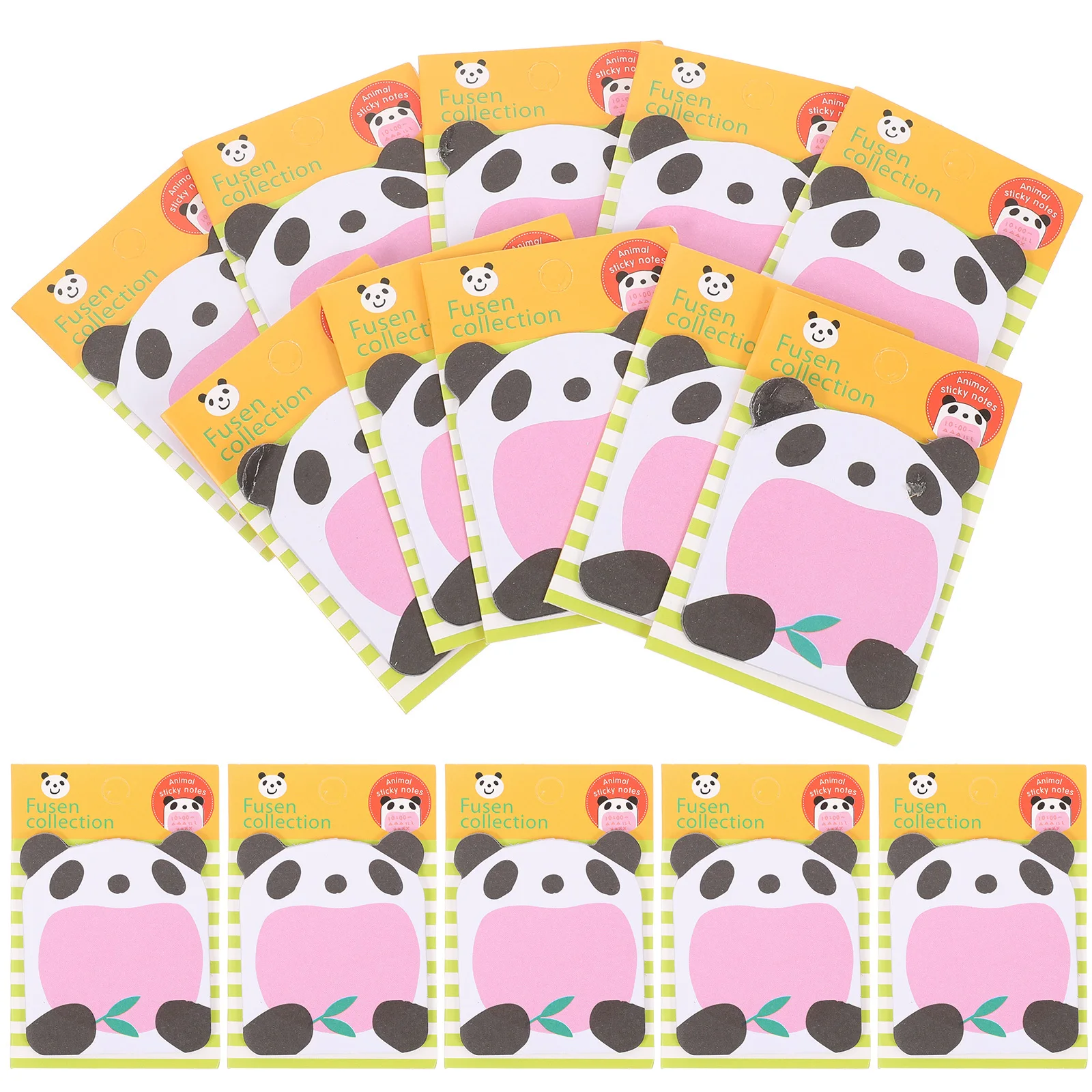 20 шт. блокноты с пандой, мультяшный дизайн, самоклеящаяся наклейка для заметок в форме животного, школьные и офисные блокноты для ежедневного использования