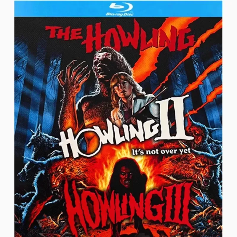 

BD Blu-ray high definition horror movie The Howling 1-3 three discs English Chinese subtitles