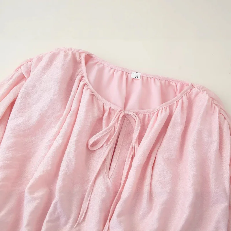 تنورة نسائية مزخرفة بالزهور Sve V Ne Dr لخريف 2025 بخصر عريض من البوليستر طويلة Sve a Line