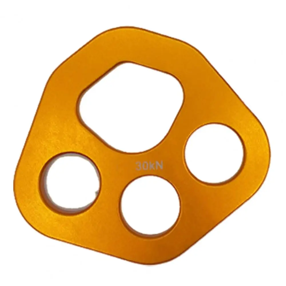 Rigging Plate 4-Hole 30KN Aluminum Alloy Force Plate Mountaineering Expansion Rope Splitter Rigging Climbing Accessories view 2