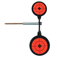 Double Spinner Shooting Targets Metal Shooting Small Target CS Shooting Practice Spinner for Airsoft Outdoor Sports