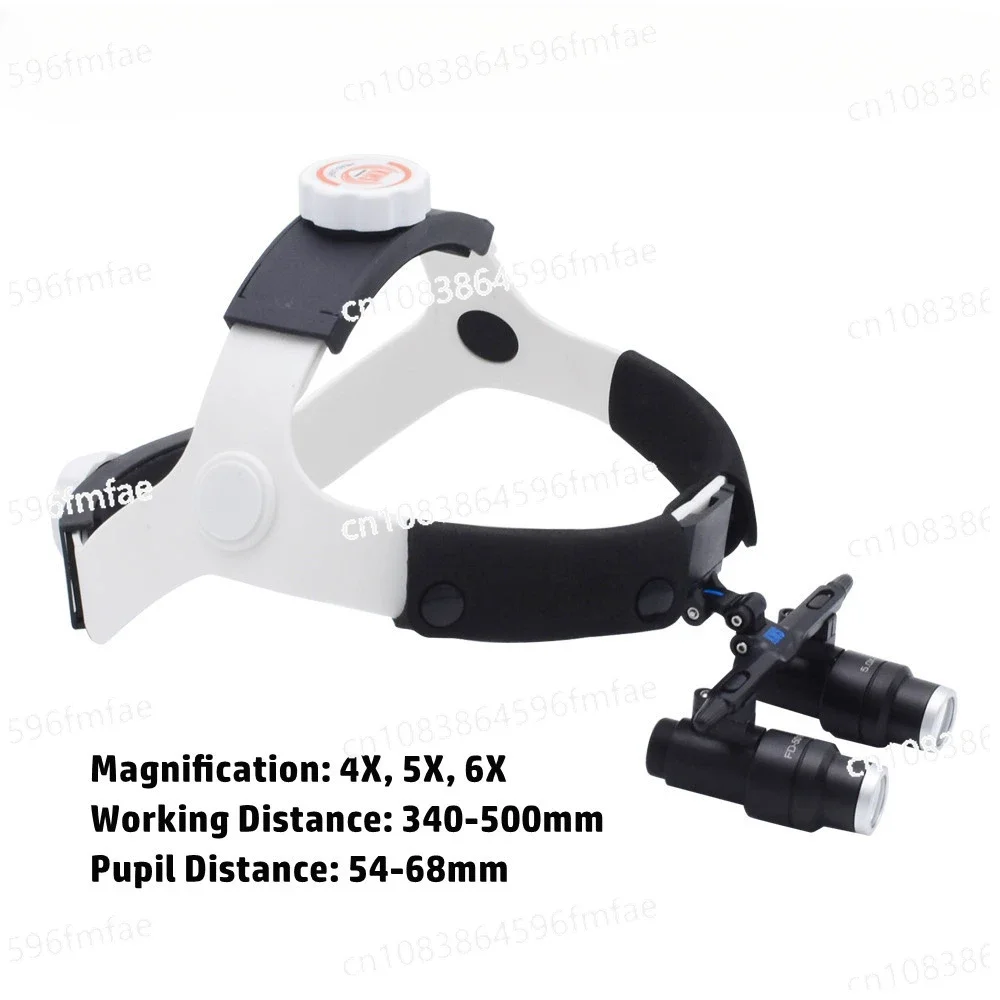 4X 5X 6X High Magnification Head Mounted Binocular Dental Suture Head Mounted Medical Surgical Beauty Magnifying Glass