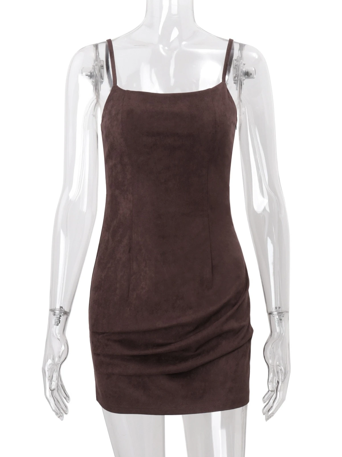 SsTss Sexy Spaghetti Strap Mini Dress Solid U Neck Sleeveless Backless Slim Bodycon Short Night Club Party Dress Women Clothing