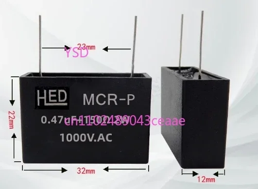 10 pieces Electronic Arc Extinguisher 0.1UF 100R 2W600V Contactor Relay Surge Suppressor
