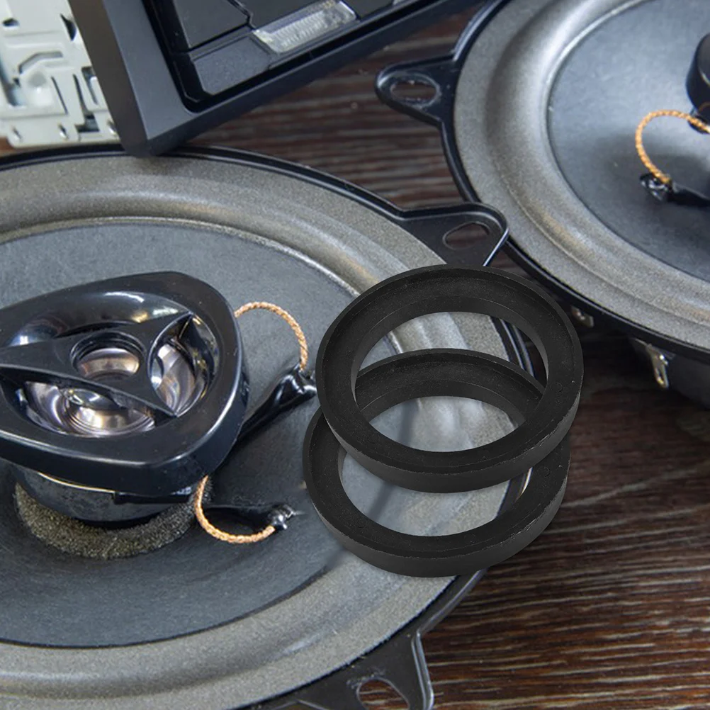 

2Pairs Automotive Speaker Spacer Rings 3.5 Inch Secure Installation Stylish Car Door Speaker Mounting Replacement Rings