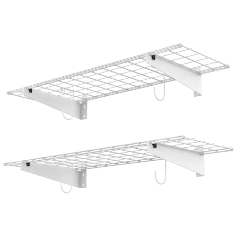 

2 Pack Garage Wall Shelves, 45x15 inch Wall Mounted Storage Shelves for Garage Heavy Duty Floating Shelf, Holds Up to 220 lbs