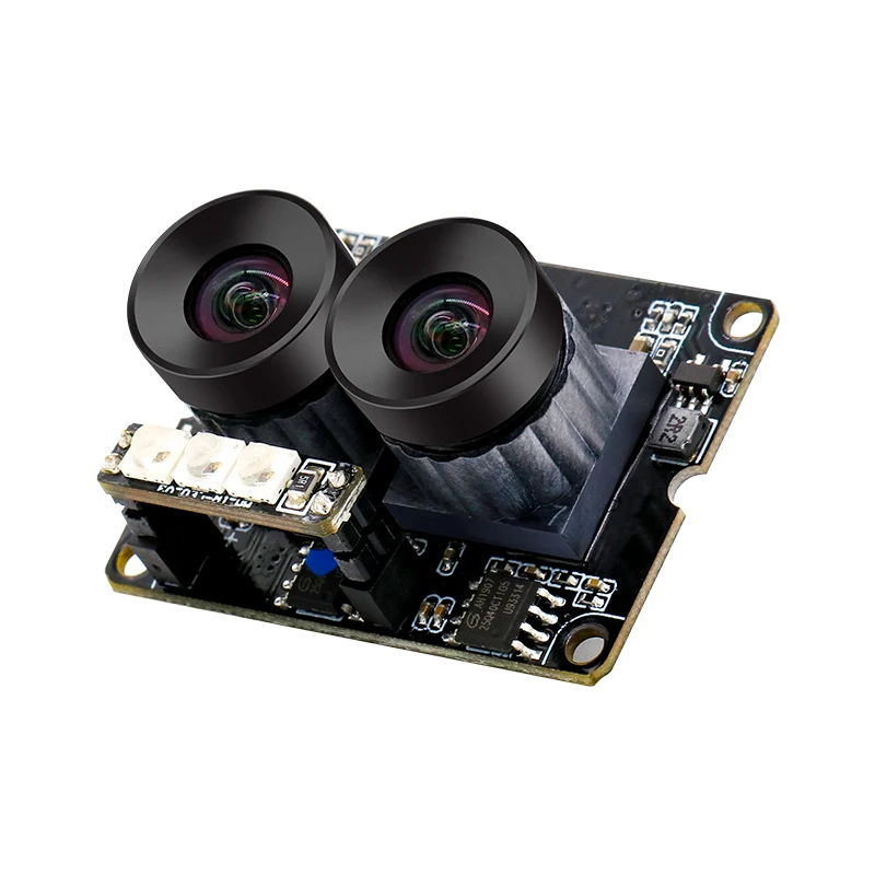 HDR 3MP 1.3MP UVC OTG 89degree Wide Angle Small Distortion Dual Lens usb Camera Module M12 for Accurate Facial Detection