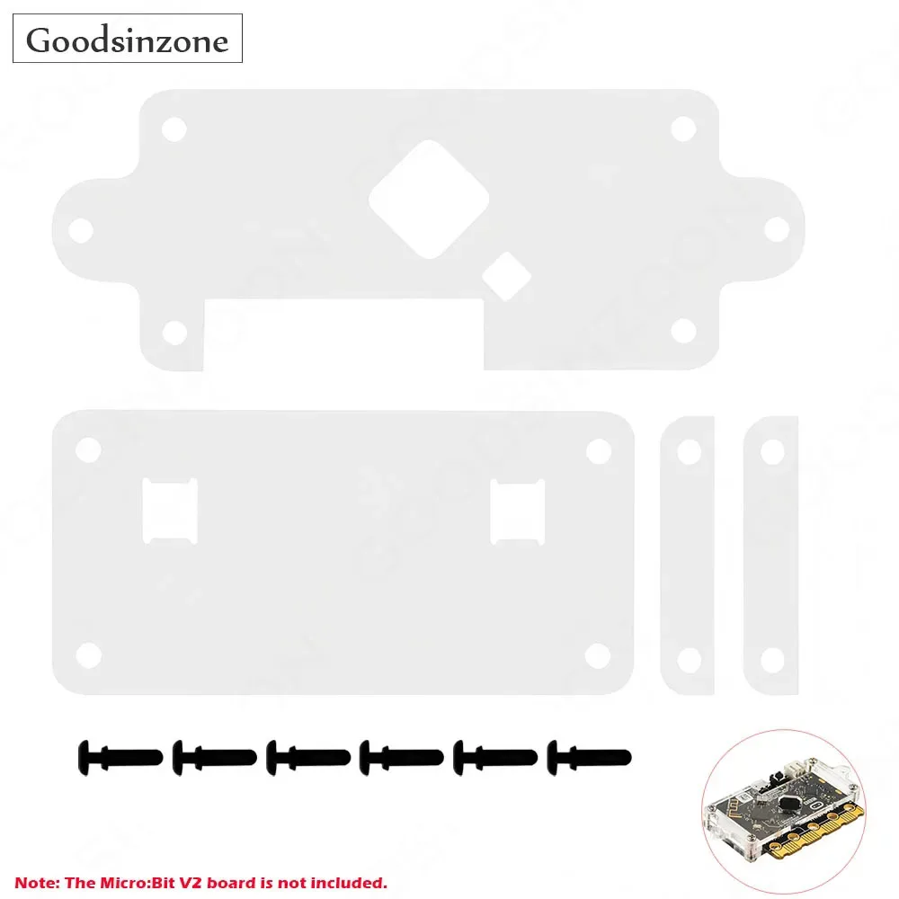 

Акриловый чехол Micro:Bit V2, прозрачный корпус для BBC Micro:Bit V2, новейшая коробка для защиты