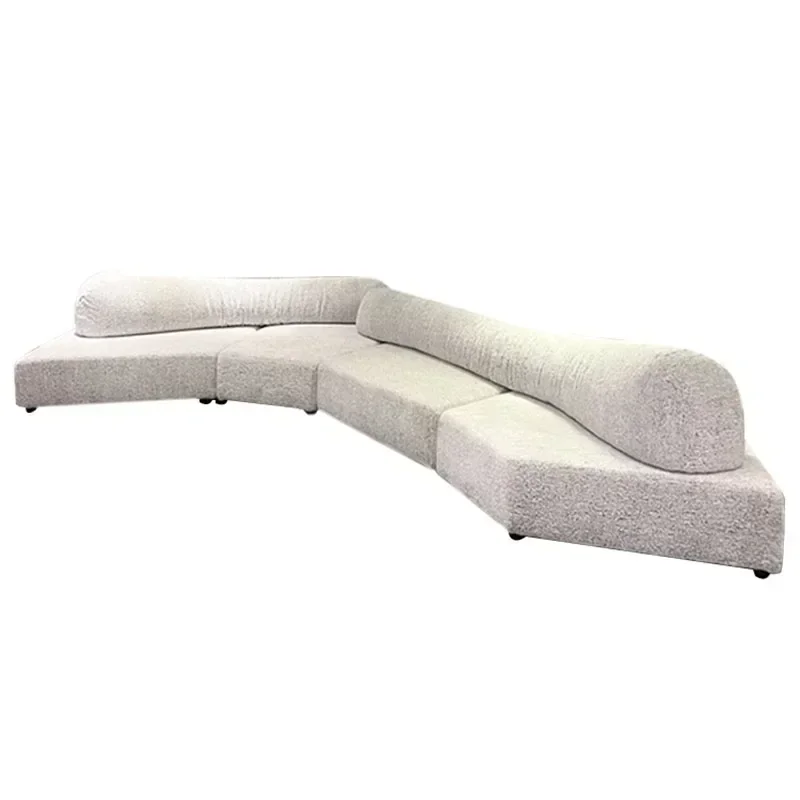 Luxury Living Room Sofas Nordic Simple White Designer Modern Lazy Sofa Floor Loveseat Sofa Apartment Furniture