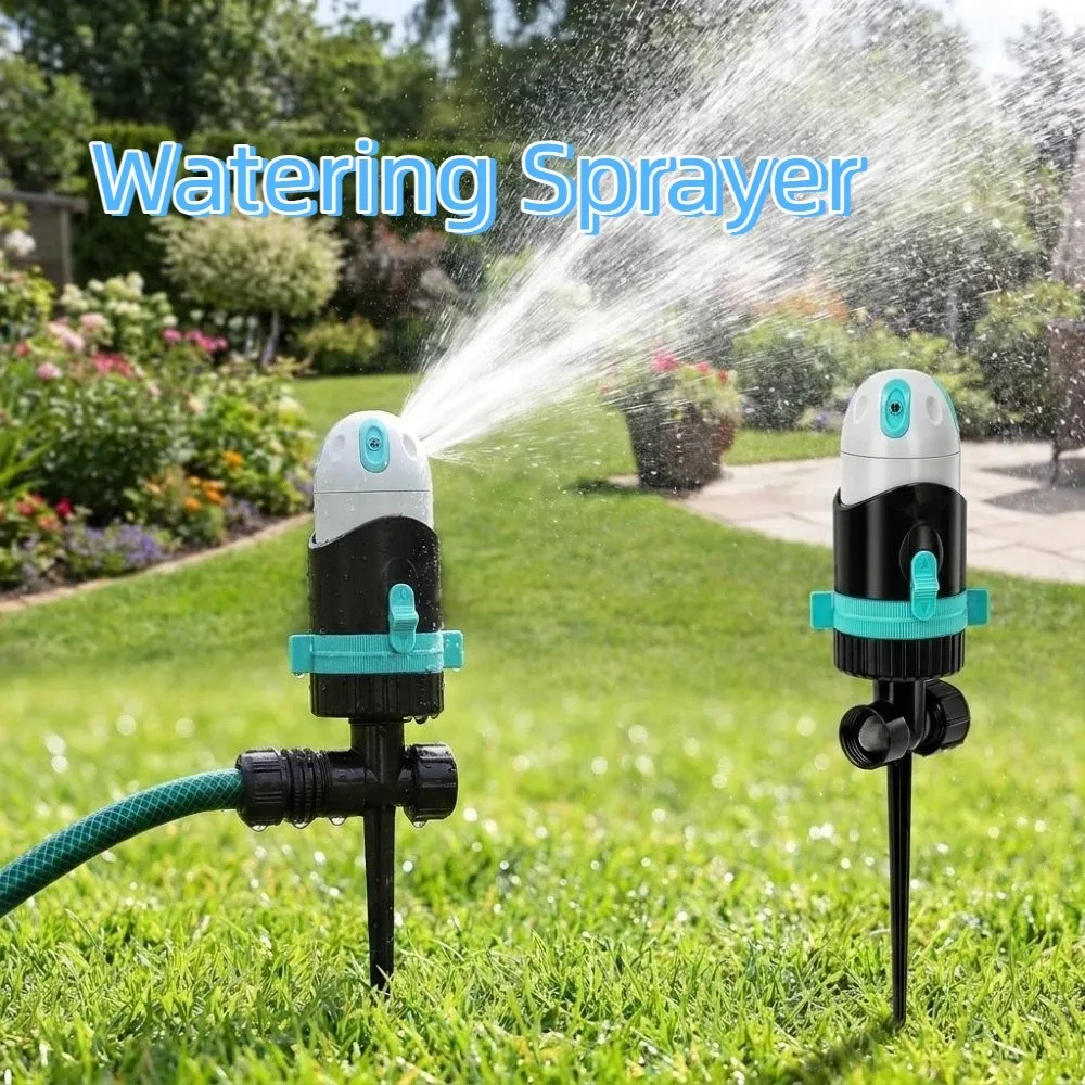 Adjustable 360 Degree Rotating Sprinkler Water Saving Ground Insert Type Automatic Watering Nozzle Plastic Nozzle