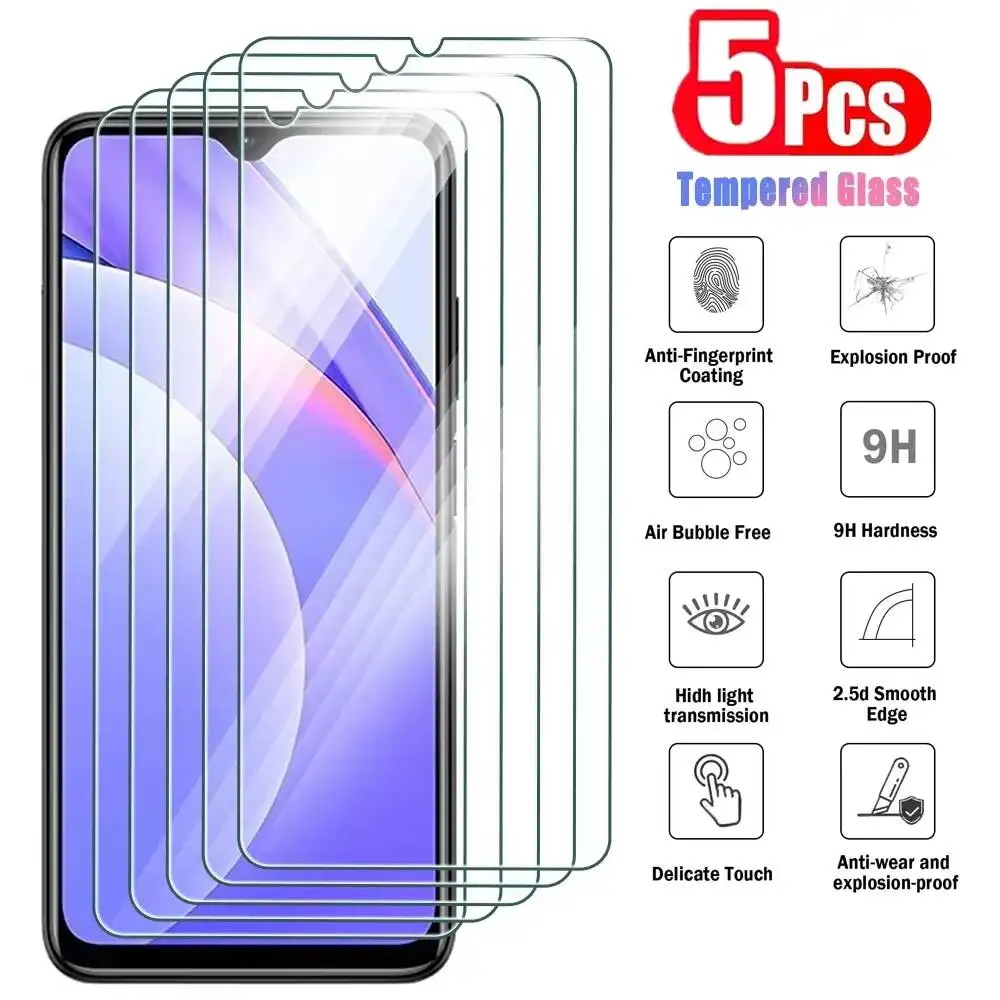 

5 шт. ультрапрозрачных защитных стекол для экрана Samsung Galaxy A56 A55 A53 A25 A17 A26 A35 A54 - полная защита