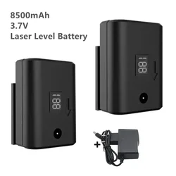 Batería de nivel láser recargable de gran capacidad, 3,7 V, 8500mAh, para herramienta de nivelación de 8/12/16 líneas, batería de pantalla Digital