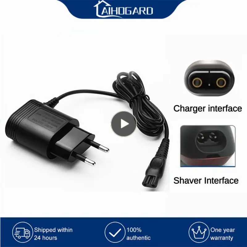 5.4W 2-Prong Charger EU Plug Power Adapter for Shavers HQ6070 HQ6075 HQ6090 HQ8500 HQ6070 HQ6073 HQ6076