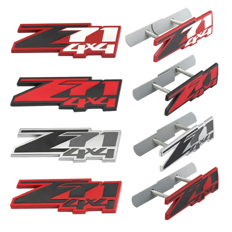 3DMetal Z71 4x4 Emblem Badge Decal Car Sticker Front Hood Grill For car letter car stickers car emblem