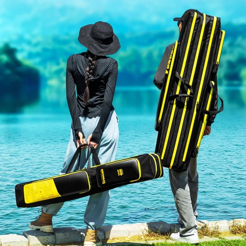 

Ultra-Light 6-Layer PVC Coated Fishing Rod Bag: Water/Mud-Proof Steel Frame Heavy-Duty Storage for Tackle & Rod Protection