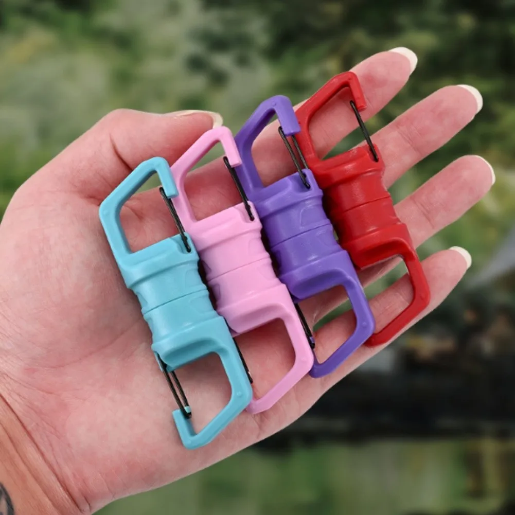 Double-Sided Magnetic Retractable Keychain with Hands-Free Auto-Lock and Tether Cord for Fishing Outdoor Essentials