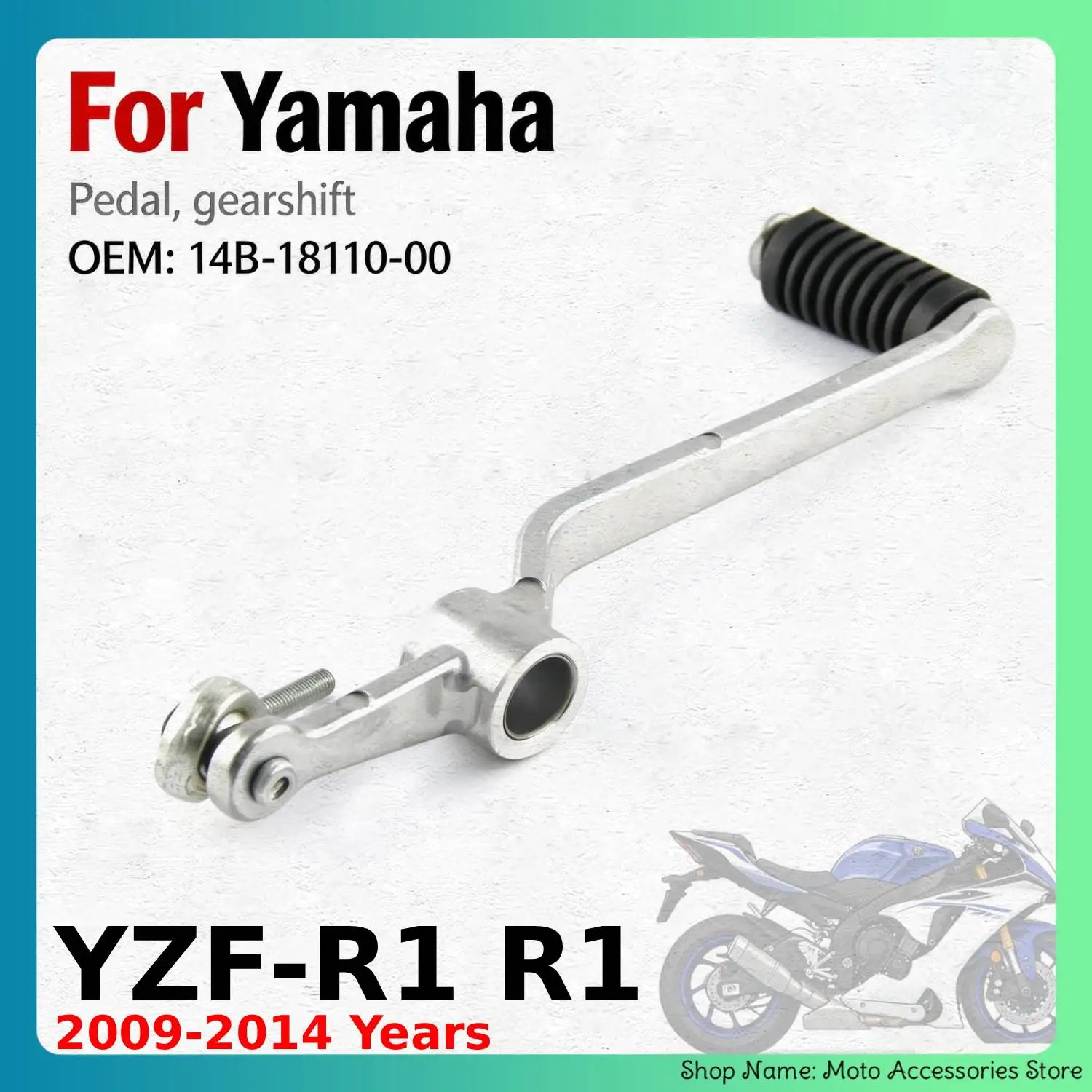 14B‑18110‑00 Gear Shift Pedal Lever Fit For Yamaha YZF‑R1 R1 2009‑2014 Motorbike Foot Gear Shift Lever