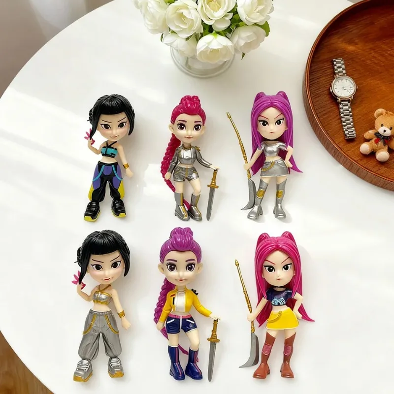 

Hot Anime K-pop Demon Hunters Action Figure With Box Kawaii Collectible Model Toy For Kids Fans Boys Girls Decorative Gift