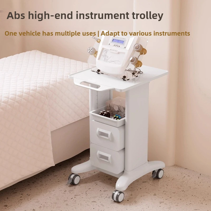 Beauty Salon Rolling Cart Mobile Skincare Instrument Trolley Multi-Tier Tool Organizer Drawer Heavy-Duty Cosmetic Storage Rack