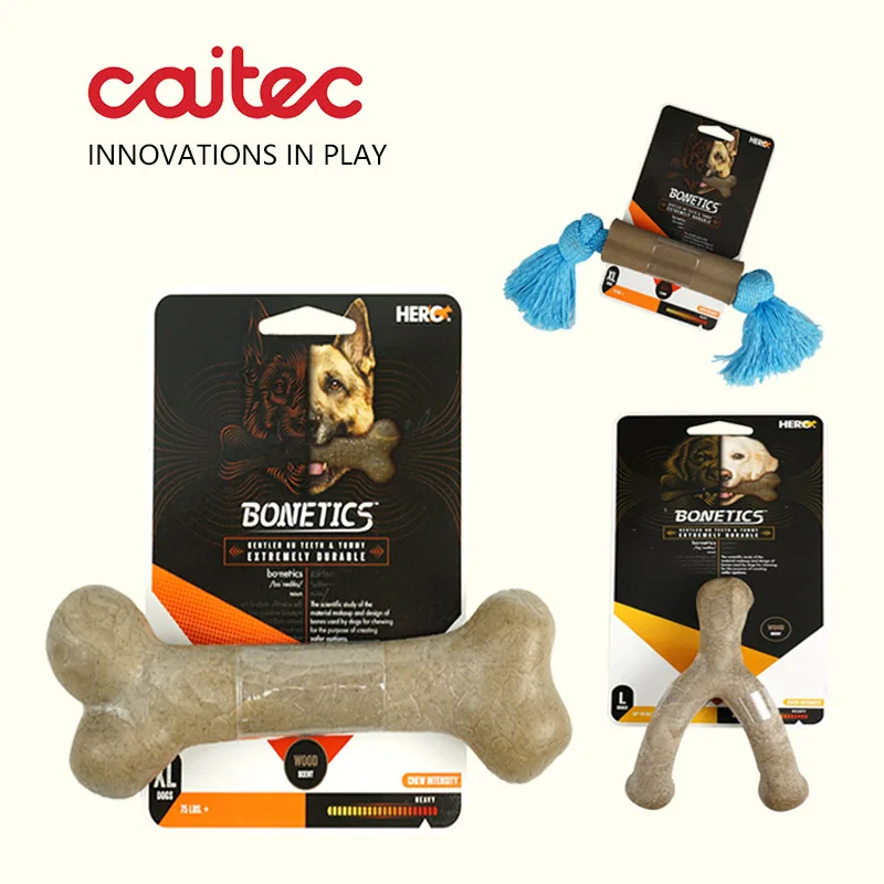 Caitec Dog Toys Chewing Bone Toys Durable Bite Resistant Great for Tossing and Chasing Suitable for Small to Large Dogs