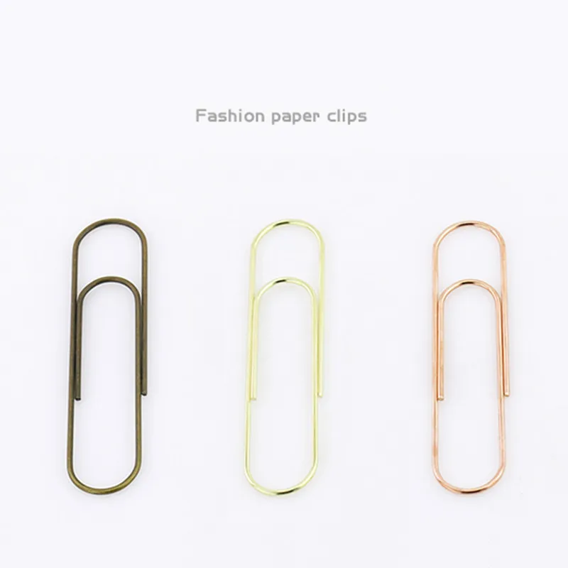 100mm Super Large Paper Clip Very Big Paper Clips Huge Book Clip Rose Gold Bronze Silver Stationery Bookmark Shool Stationary