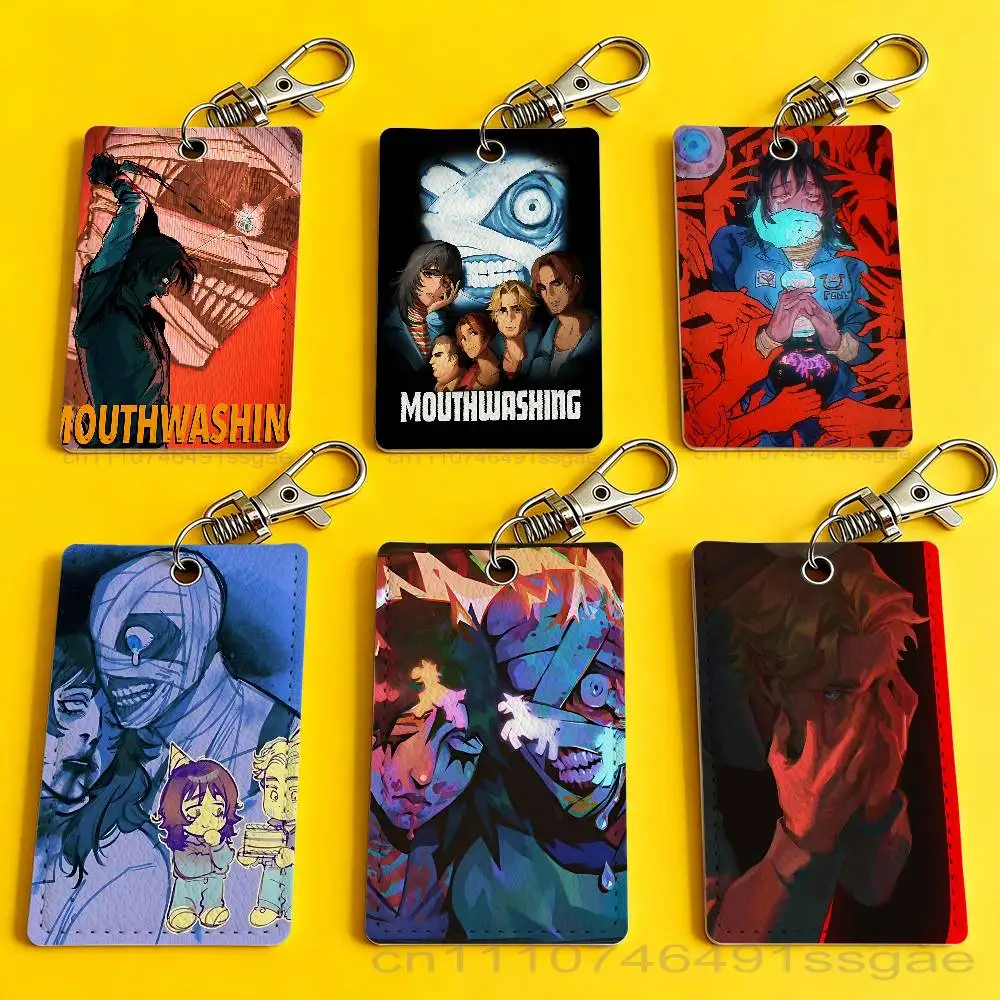 Hot Game Mouthwashing Card Holder Keychain Badge Holder Card Pass Hang Rope Lariat Lanyard for Key Rings Accessories Gift