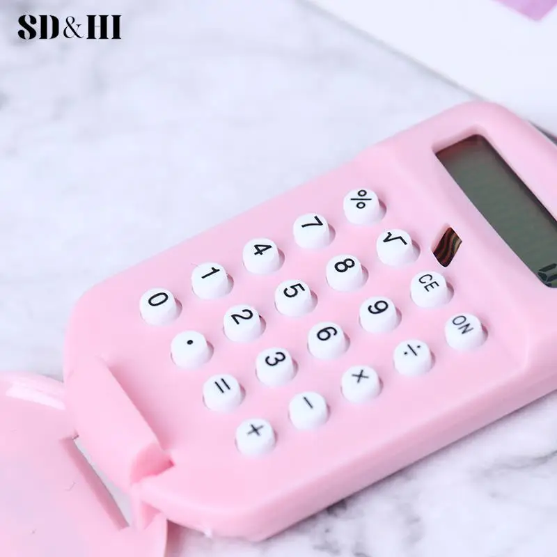 Draagbare Rekenmachine Pocketformaat Creatieve Sleutelhanger Rekenmachine Kantoorbenodigdheden