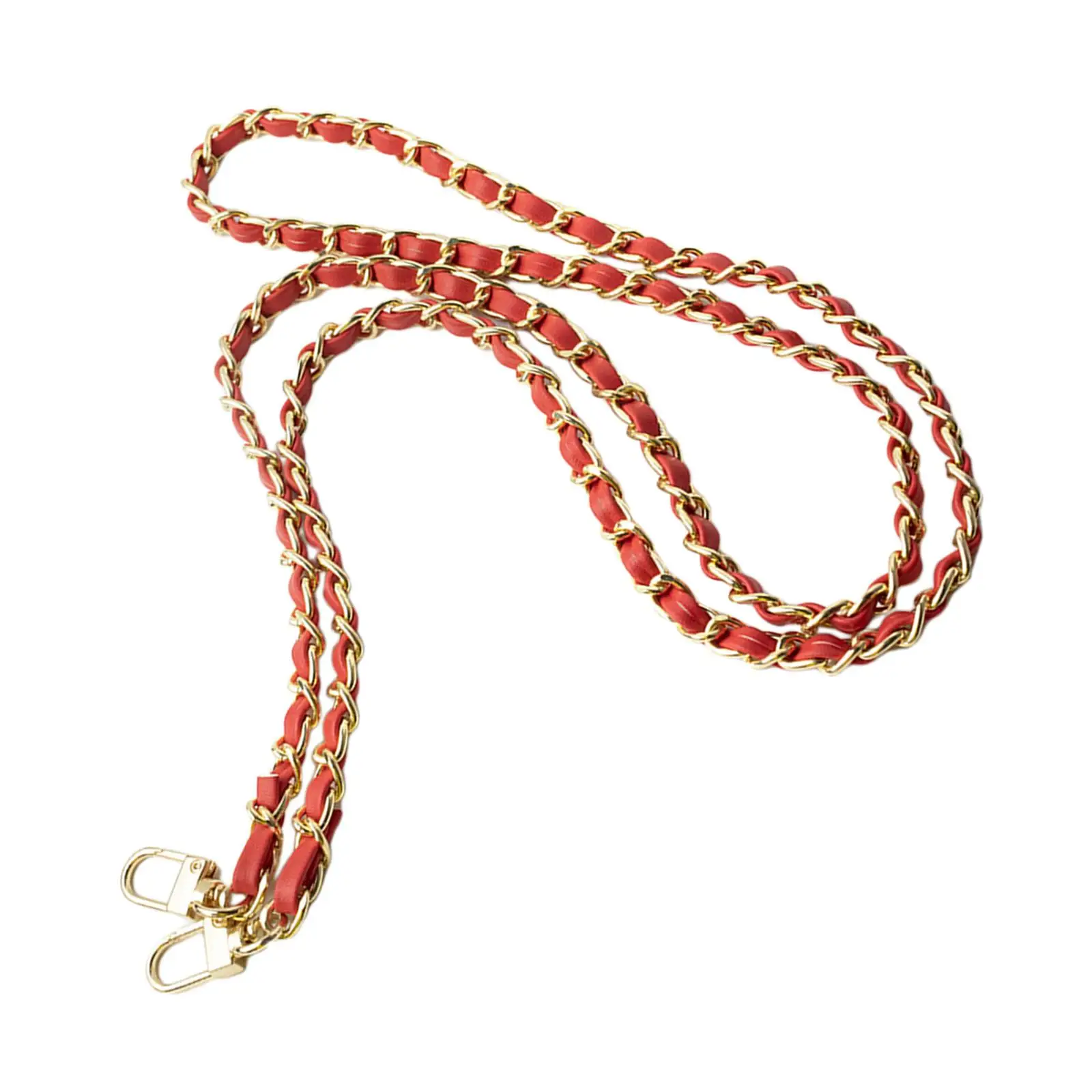 Flat Chain Straps Shoulder Bag Replacement Extender Handle for Women Purse Clutch Tote Bag DIY Metal Buckle