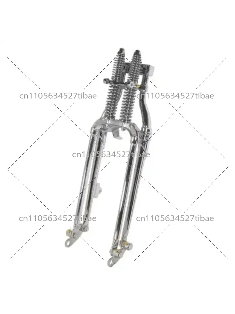 Horquilla Springer de 20 Pulgadas para Bicicletas Eléctricas, Horquilla Delantera de Doble Resorte para Bicicletas Lowrider, Accesorio Retro Clásico para Bicicleta