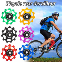 Bicycle Guide Pulleys 11t Sealed Bearing Aluminum Alloy Mountain Bike Rear Derailleur Pulley Cycling Mountain Bike Accessories