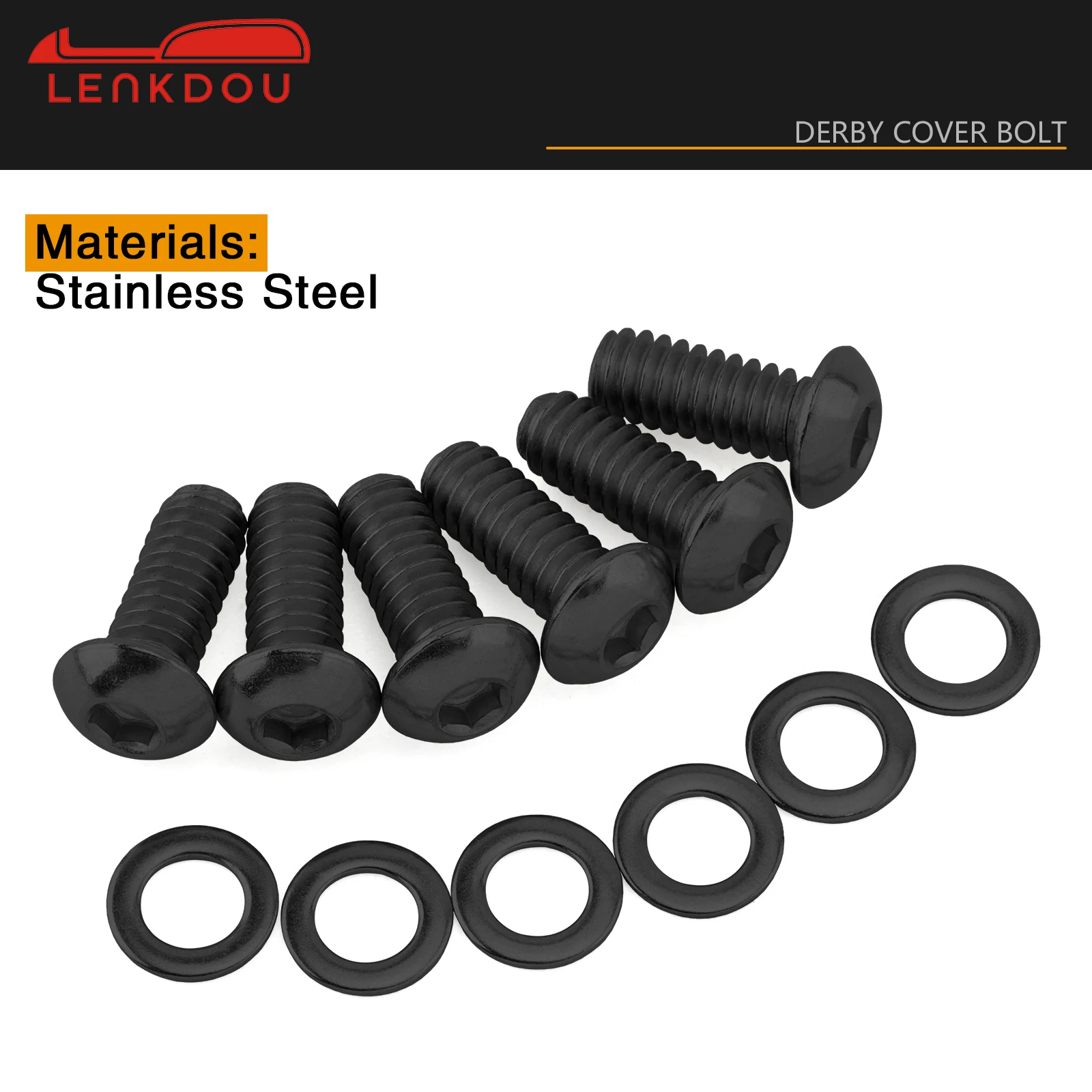 

Мотоциклетные болты из нержавеющей стали для дерби, шайбы для Harley Big Twin Touring Dyna Softail 1999-up Sportster XL XR 2004-2022