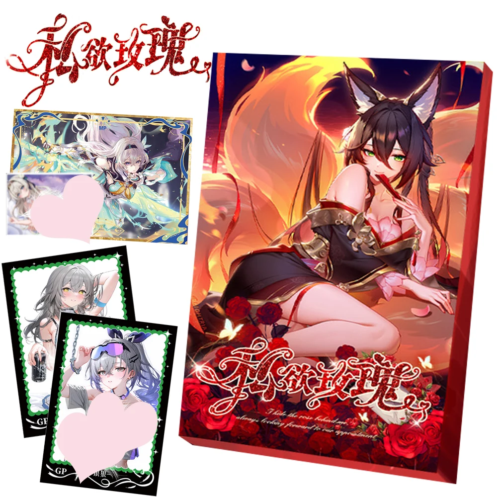 Desire Rose Collection Cards Booster Box Surprise Dreamy Elegant Girls Anime Feast Tcg Games Cards Doujin Toys and Hobbies Gifts