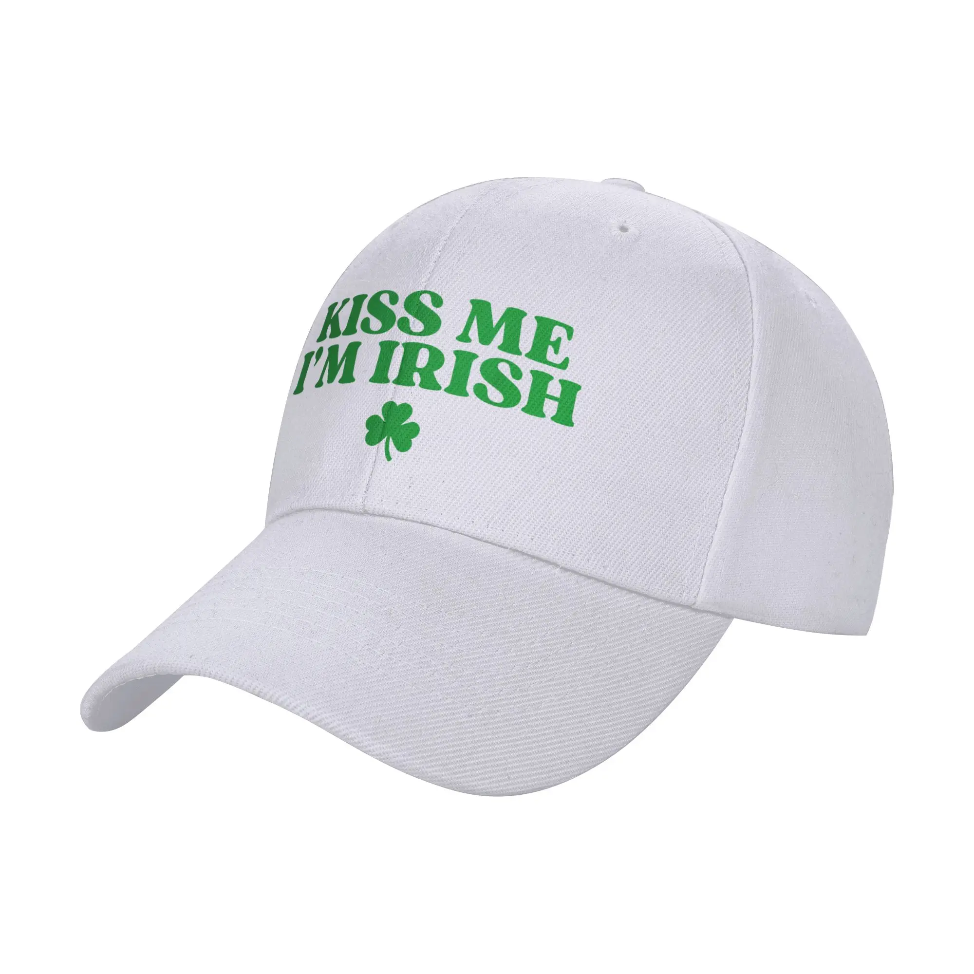 Kiss Me I'm Irish Funny St Patricks Day Baseball Cap Street Style Male Trucker Hat Sun Design Outdoor Sports Baseball Caps Gift