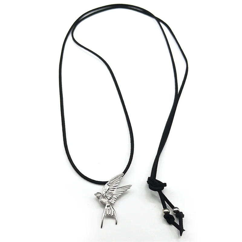 Frühling Schwalbe Hoffnung Vögel Anhänger Halskette Für Frauen Mädchen Edelstahl Silber Farbe Spezielle Kette Weibliche Schmuck Geschenke – Detail 6