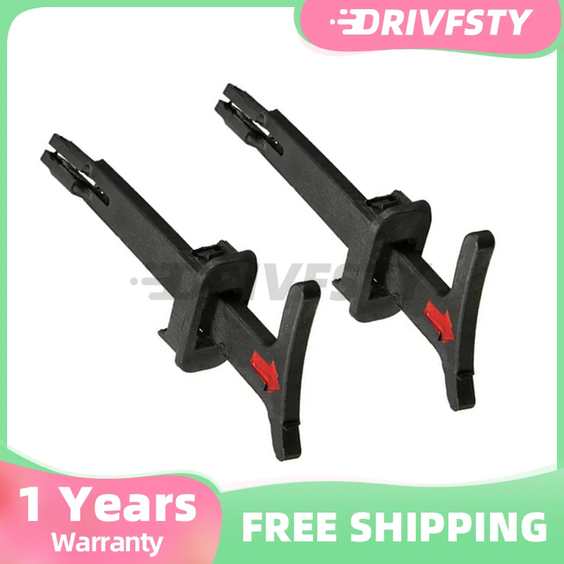2x 1J0823593C Bonnet Hood Release Handle Rod Pull Catch Clip For VW Bora MK4 Golf 1998 1999 2000 2001 2002-2006