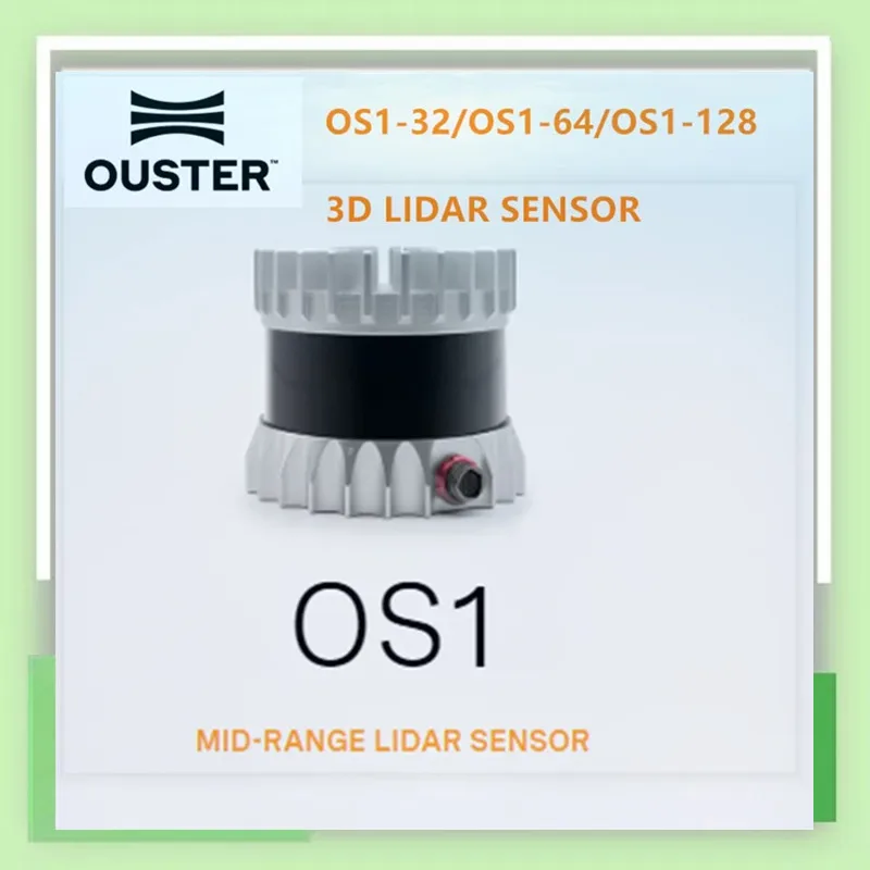 Ouster REV6 OS1 32/64 /128 lines Mid-Range High-Resolution Imaging Lidar sensor 3D lidar for Autonomous driving