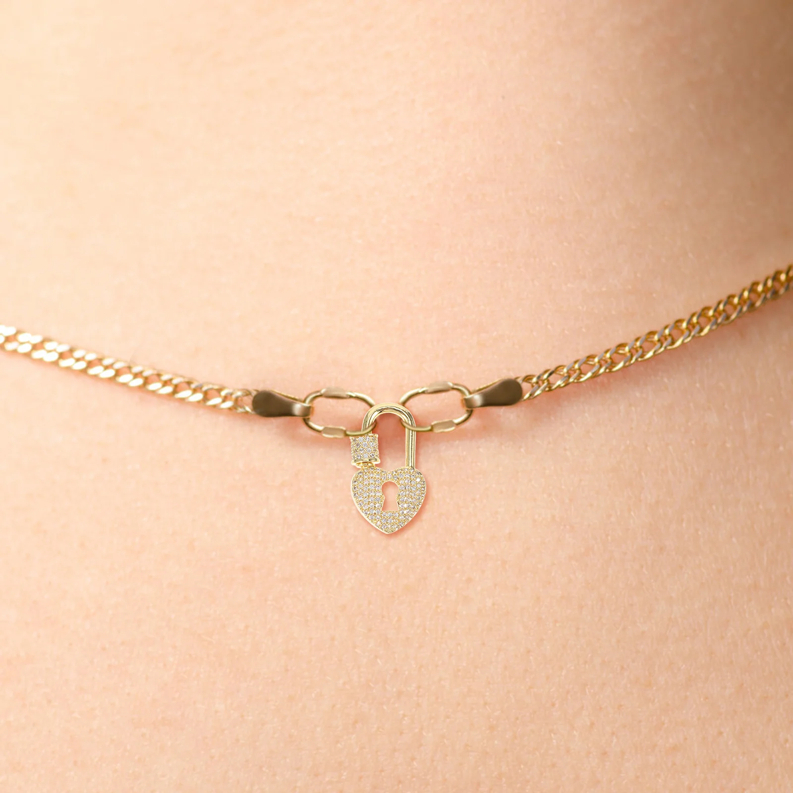 

Heart Shaped Lobster Clasp Premium Durable Compact Jewelry Connector For Diy Necklace Making Multi-Functional Connecting