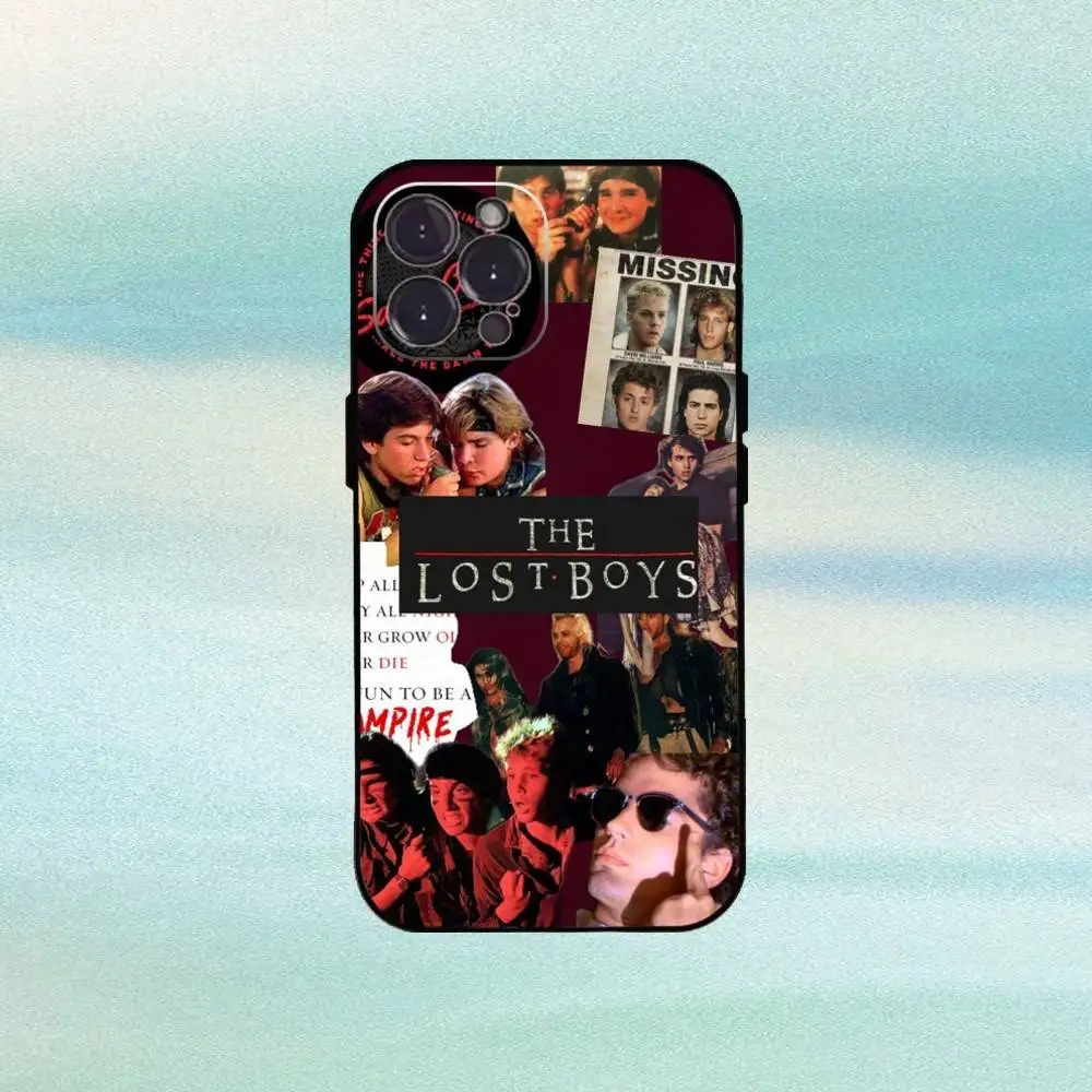 Film L-Lost B-Boys telefoonhoesje voor iPhone 16 15 14 13 12 11 Pro Max Plus, 5G zacht zwart hoesje